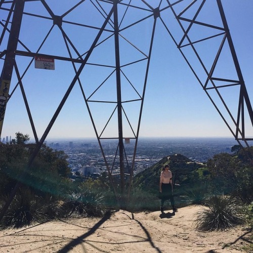 Spent our last morning at Runyon Canyon ‍♀️ linked my cropped sweater and sneaks here @liketoknow.it