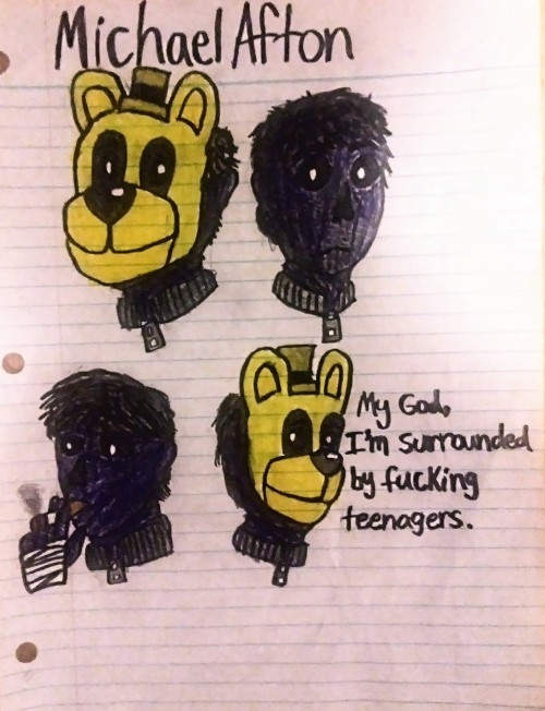 What my version of Michael Afton would've looked like.