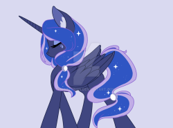 wolvafterlight:  Princess Luna by LazzyBon