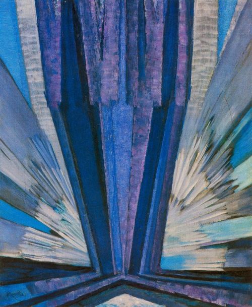 frantisek-kupka: Blue, 1914, Frantisek KupkaMedium: oil,canvas