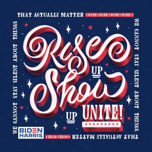 I am very excited to participate in the Rise Up Show Up Campaign by @jessicahische and @adehogue ! W