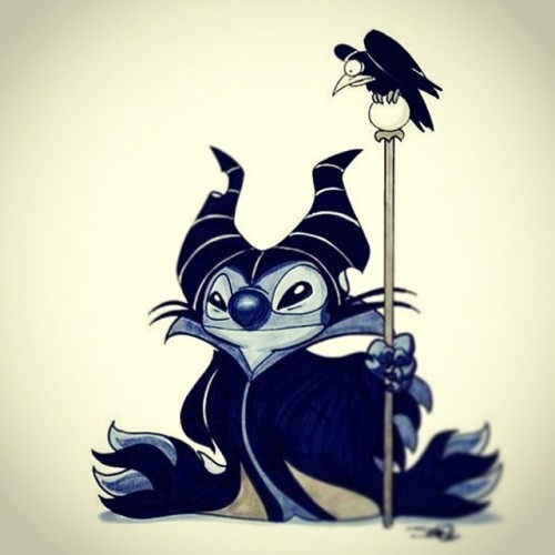 llydstn:I know I you, I’ve walked with you once upon a dream! #stitch #maleficent #lanadelrey