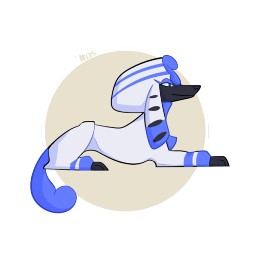 mametyramon:day 135: pharaoh trim furfrou