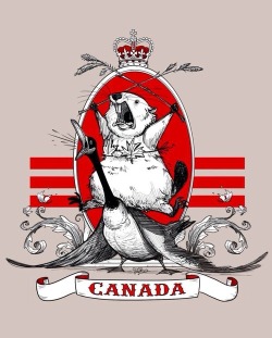 Mollywoodsquares:  The Majestic Canadian Beaver, Riding A Goose While Wearing A Maple