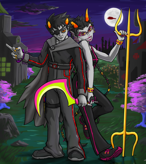 tumblr may have gone to shit, but for old times’ sake, here’s a new fan art I made of mah boi Karkat