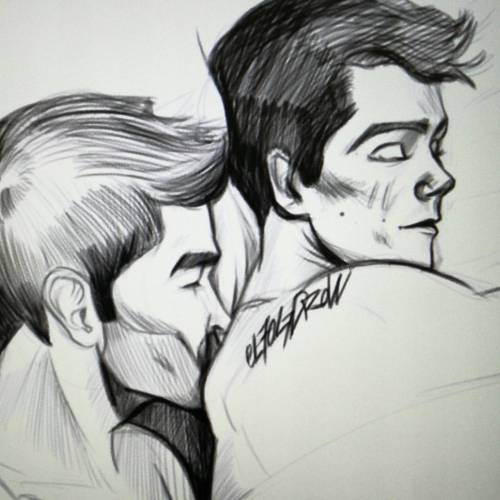These day I’m drawing for the sterekbigbang but this random sketch is definitely my favourite&