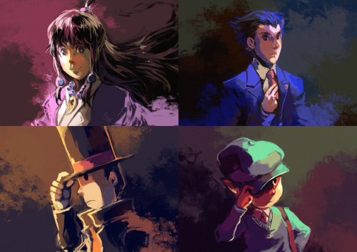 spikeyhairattorney: Professor Layton vs Ace Attorney Created by Garmmon