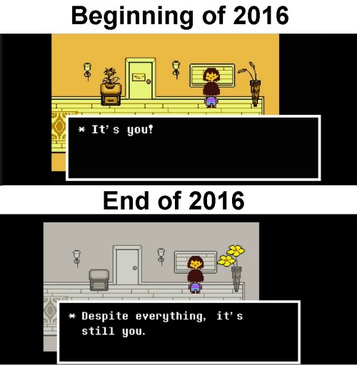 wizardshark:demisexualmerrill:destiny-smasher:beginning of 2016 vs the end of 2016This is it. This i