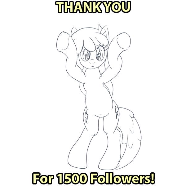 asksandypony:  A big (And delayed!) thank you for 1500 followers!!!! You have all