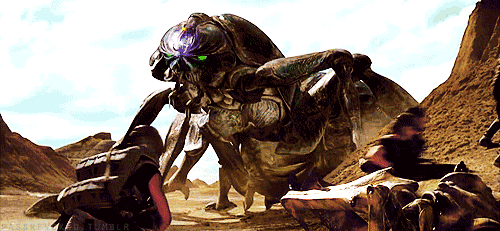 thebakasurvivor:  davidhernan:  cinefamily:  allthingsconsideredtwo:  “The only good bug is a dead bug!”   This week Friday Night Frights is screening Starship Troopers with screenwriter Edward Neumeier & FX guru Phil Tippett in person to