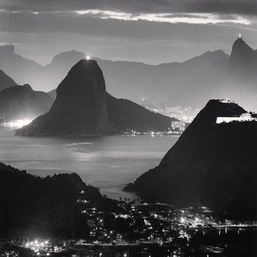 paolo-streito-1264:  Michael Kenna. Night Lights, Rio de Janiero, Brazil, 2008.