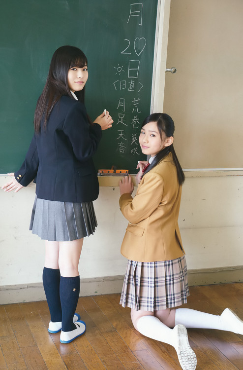 voz48reloaded:「Young Gangan」 No.03 2017 #HKT48 #月足天音 #荒巻美咲