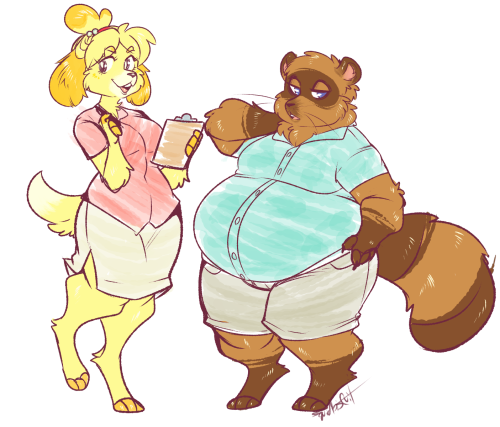 Some public servant furries. I don’t think I really like the style I went with for either of t