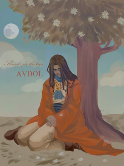 moonzetter:  Thanks for the trip, Avdol.I haven’t seen today’s episode, and I know it’s gonna be tough, so I made this to encourage myself.Avdol is one of my favorite crusaders.