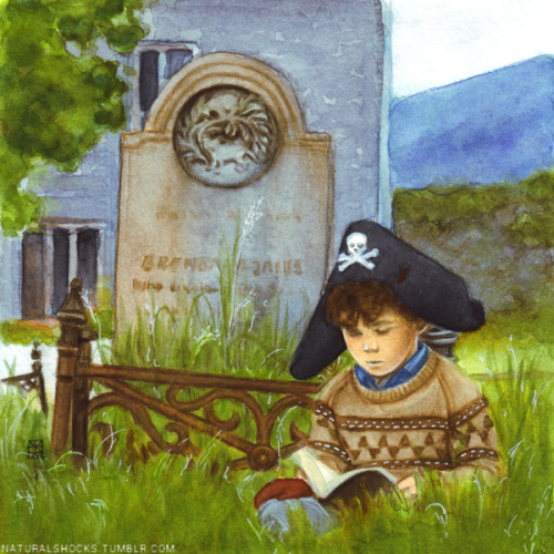 richstoughton: cow-mow:  naturalshocks:  “Initially he wanted to be a pirate.” Watercolo