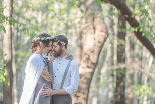 camdamage:  the knotting ceremony (pt. i) | bride: cam   groom: Cuttlefish | shot by DWLPhoto(bridesmaid: Bex, groomsmaid: jing, officiant: Ten.  Dress by Moresca Clothing)