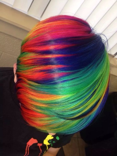 uggoff:  thylegend:  I have the best hairstylist ever  Well….I try.   Holy shit hello dream hair