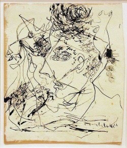 immafuster:Self Portrait by Jackson Pollock.