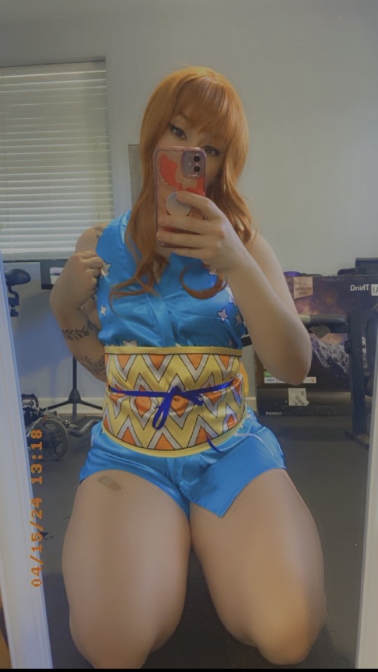 Got a new cosplay that is VERY short and can’t be worn anywhere but behind closed doors. Thank you Aliexpress for making me 