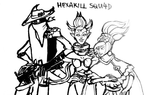 On the weekend with @moruboru and @purge-with-silver we played some hexakill - Stef was so awesome, 