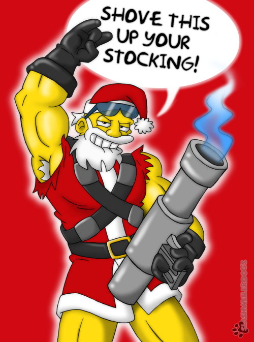 slashweilerdog:   Bonestorm Santa’s =3= / So tell your parents: buy me Bonestorm or go to HEEELL!!! 