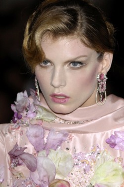 sulfade:angela lindvall for christian dior haute couture fall 2007