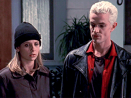 spuffygifs:  buffy &amp; spike + moving (and fighting) in sync (requested)