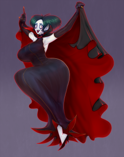 slbtumblng: derekhetrickart: A vampire lady