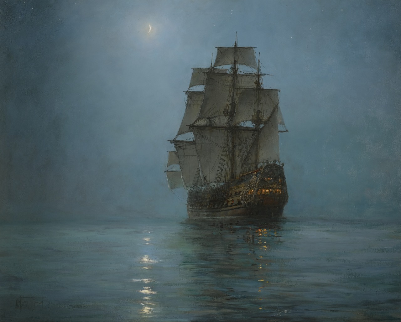 odbytea:  art-and-things-of-beauty:  Sailing ships by Montague Dawson (1895-1973).