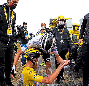 Tadej Pogačar & Jonas Vingegaard Tour De France 2021 - Stage 17