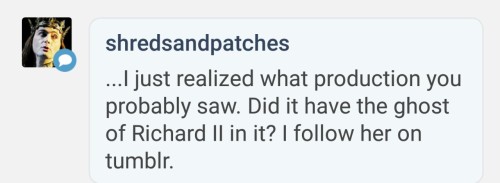 @shredsandpatches yeah. Pigeon Creek Shakespeare. That’s awesome! I thought that was kind of i