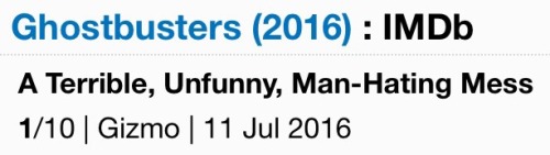 dunsure:  When the main character in a movie isnt male