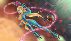 fandoms-females:  zero_suit_samus_by_luigiix (TMG #18 - BB )  my love~ &lt;3 &lt;3 &lt;3