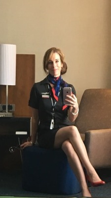 youngwebwhores2018:  myfavmilf: winged-perfection:  Wendy - hot sexy hosty from American Airlines showing her wares   40 yo   Hot slut! 