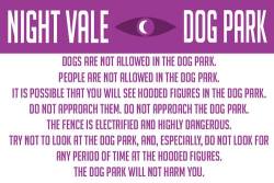 365daysofhorror:  The Dog Park will not harm