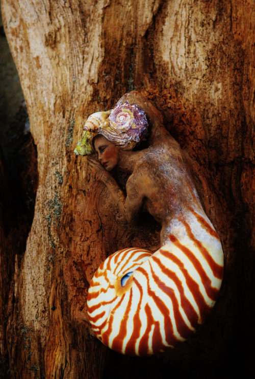 megarah-moon:“Driftwood Spirit Sculptures” by Debra Bernier