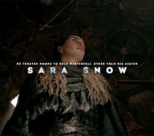 LORDS OF WINTERFELL + THEIR BASTARD SIBING - Cregan Stark & Sara Snow
