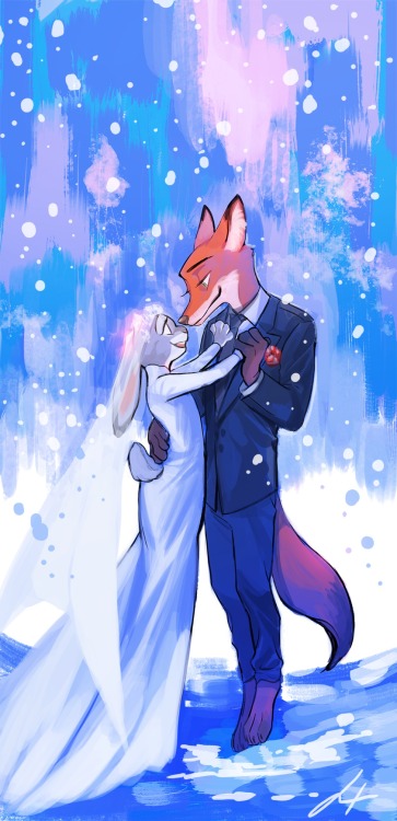thebronyphilospher:  I found another wedding scene!  So cute! I am loving this theme! Never gets old!  @younggam93 at Twitter!   i’m sorry but judy’s legs must be fucking LONG ASF TO REACH THE GROUND OMG 