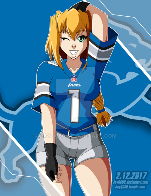 jayqc80: Jersey Gals: Excel by JayQC80Excel of the series #ExcelSaga with the #DetroitLions blue h