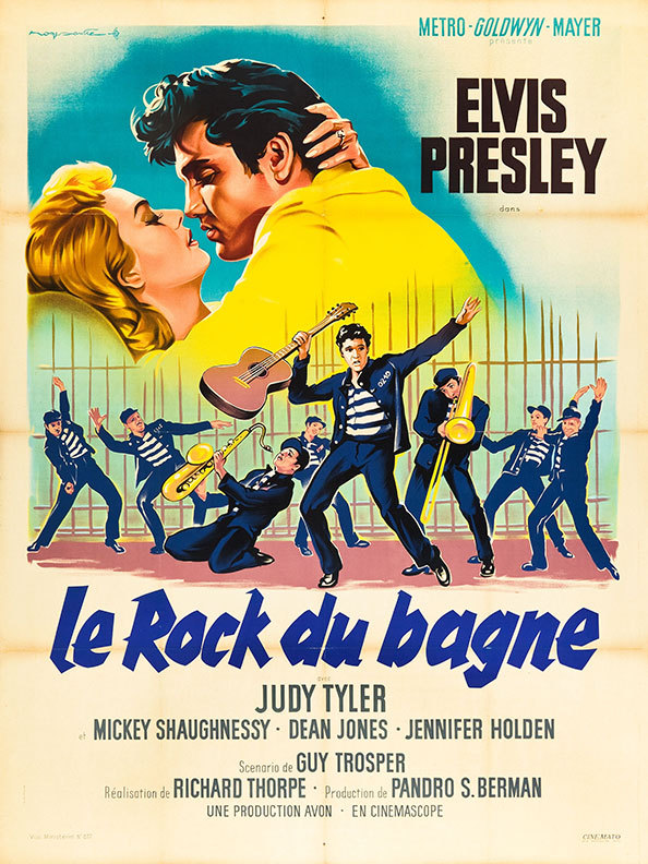 movieposteroftheday:  French grande poster for JAILHOUSE ROCK (Richard Thorpe, USA,