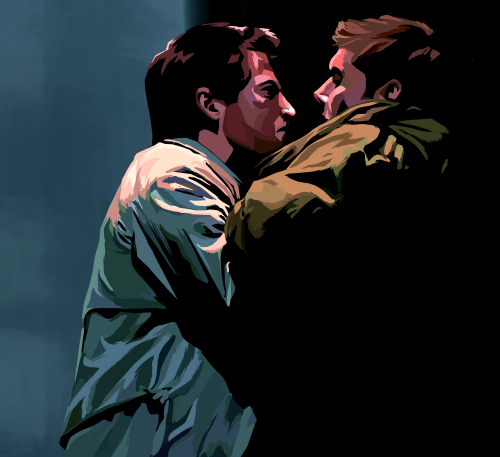 secret-spn-blog: cas is gonna punch dean in the face with his lips :)