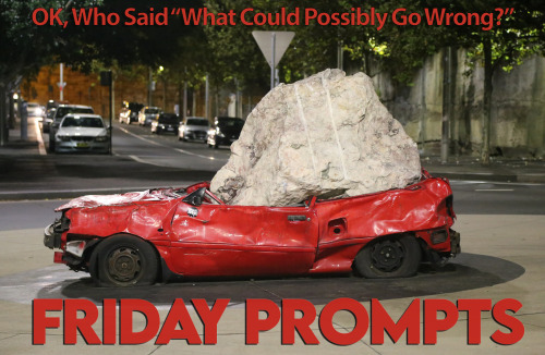 Friday Prompt for February 4:Ok, Who Said “What Could Possibly Go Wrong?”Thanks to @neut