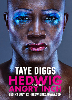 notlostonanadventure:  playbill:   				Must See! Check Out a Glamorous, Glistening Taye Diggs in His First Promo Shot as Hedwig 			   Someone needs to get me goddamn bootleg right now