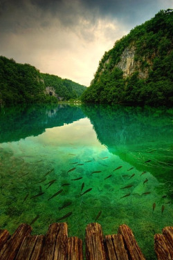 bluepueblo:  Green Lake, Plitvice, Croatia