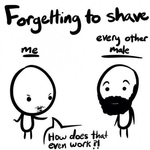 XXX 9gag:  Forgetting to shave for one day only… photo