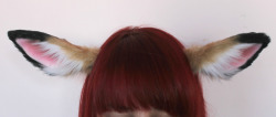 kittensplaypenshop:  First time making deer ears,first time airbrushing.Deer ears front and back :)