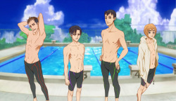 Raaawrbin:  Shingeki No Swimming Pool ~*~ Hello Shingeki Fandom Do U Like Free Trying