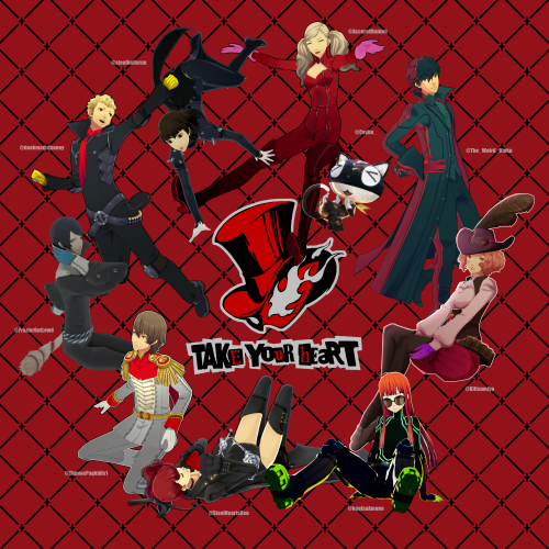 Persona 5 Render Collab Between Several Artists-