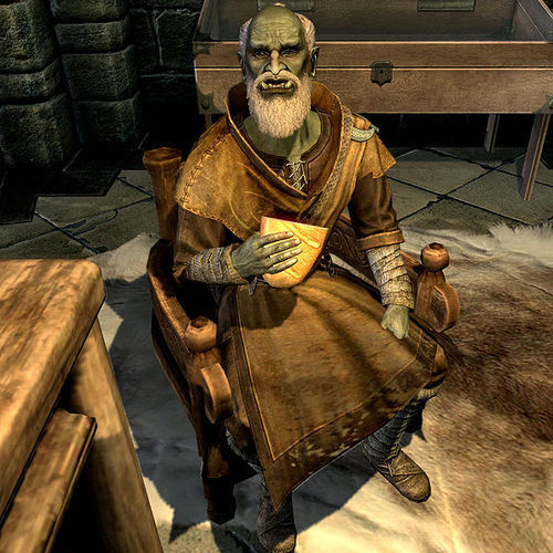 meatcakes:  Let’s talk about Urag gro-Shub, the orc who runs the Arcanaeum in Skyrim.  His whole family must have been like “Urag, you must uphold tradition and become a warrior or a blacksmith,” and he was like,“No. I want to be a librarian.”