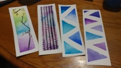 Some watercolor bookmarks i just painted